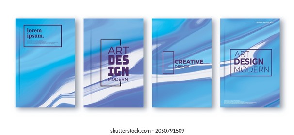 artistic covers design. creative fluid colors background