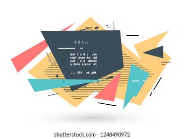 Artistic covers design. Creative geometric backgrounds. Trendy futuristic design. Modern abstract covers. Colorful shapes composition. Eps10 vector.