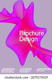 Artistic covers design. Future futuristic template with abstract current forms for banner design, poster, booklet, report, journal. 