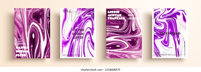 Artistic covers design. Liquid marble texture. Creative fluid colors backgrounds. Applicable for design covers, presentation, invitation, flyers, annual reports, posters and business cards