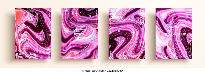 Artistic covers design. Liquid marble texture. Creative fluid colors backgrounds. Applicable for design covers, presentation, invitation, flyers, annual reports, posters and business cards