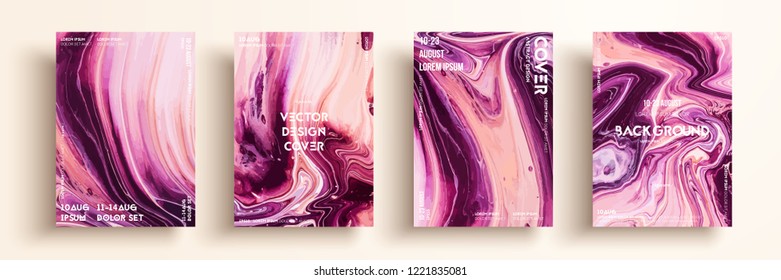 Artistic covers design. Liquid marble texture. Creative fluid colors backgrounds. Applicable for design covers, presentation, invitation, flyers, annual reports, posters and business cards