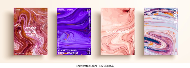 Artistic covers design. Liquid marble texture. Creative fluid colors backgrounds. Applicable for design covers, presentation, invitation, flyers, annual reports, posters and business cards.