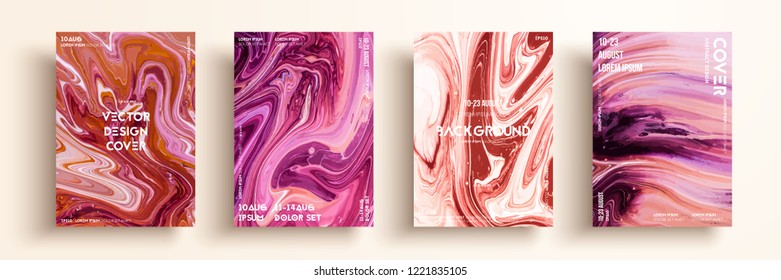 Artistic covers design. Liquid marble texture. Creative fluid colors backgrounds. Applicable for design covers, presentation, invitation, flyers, annual reports, posters and business cards.