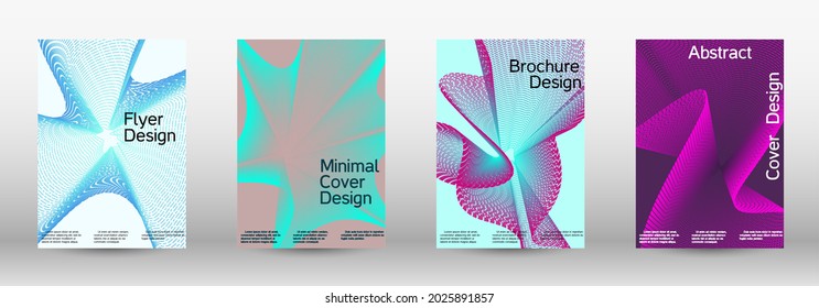 Artistic covers design. A set of modern abstract covers. Creative fluid backgrounds from current forms to design a fashionable abstract cover, banner, poster, booklet.