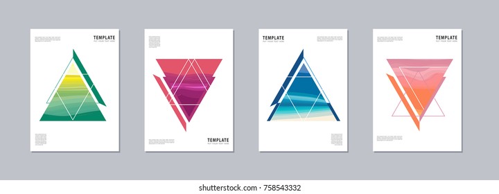 Artistic covers or poster design. Creative colours backgrounds vector design.