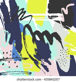 Artistic creative cards. Hand crafted textures. Wedding, anniversary, birthday, party, design for poster, card, invitation, placard, brochure, flyer. Vector. Isolated.