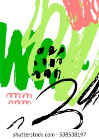 Artistic creative cards with hand drawn shapes and textures
Universal templates for invitation.
