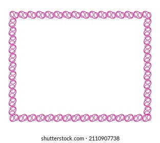 artistic creative decorative floral border vector illustration