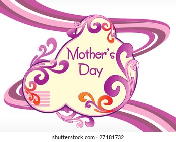 artistic and creative design mother day background with stripes line background