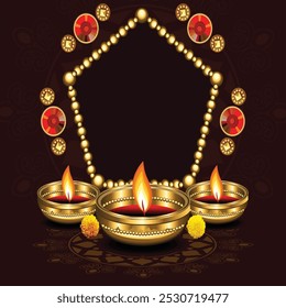 künstlerisch-kreativer detaillierter Diwali-Hintergrund