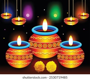 fundo de diwali detalhado criativo artístico