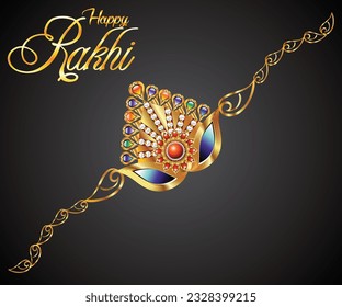 artistic creative detailed rakhi background vector illustration