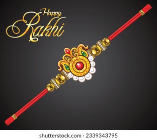 ilustración artística creativa detallada del vector rakhi