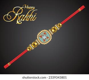 artistic creative detailed rakhi vector illustration