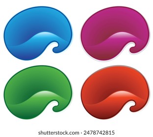 artistic creative multiple colorful banner vector illustration