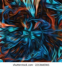 Artistic Creative Texture. Ethnic Organic Spatter. Abstract Dyed Background. Brown Red Distressed Dyed Background. Creative Dribble Color Art. Tye Dye Pattern Dark Lush Lava
