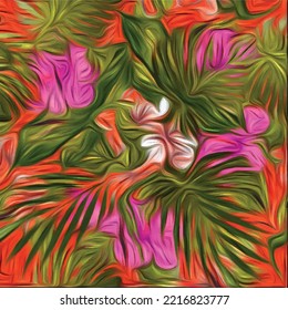 Artistic Creative Texture. Ethnic Organic Spatter. Abstract Dyed Background. Brown Red Distressed Dyed Background. Creative Dribble Color Art. Tye Dye Pattern Dark Lush Lava
