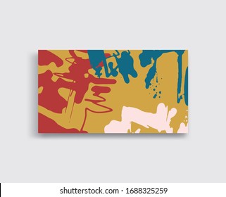 Tarjetas universales creativas artísticas. Texturas dibujadas a mano. Diseño para afiches, tarjetas, pancartas, folletos, volante Ilustración vectorial.