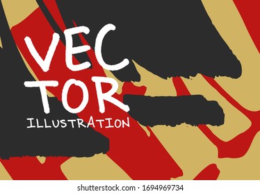 Artistic creative universal cards. Hand Drawn textures. Design for poster, card, placard, brochure, flyer Vector Illustration.