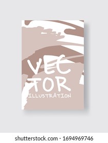 Artistic creative universal cards. Hand Drawn textures. Design for poster, card, placard, brochure, flyer Vector Illustration
