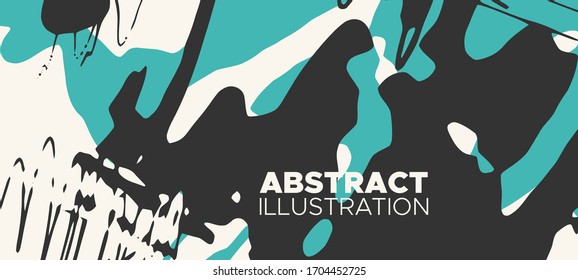 Artistic creative universal cards. Hand Drawn textures. Japanese style. Design for poster, card, placard, brochure, flyer Vector Illustration.