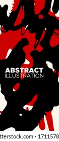 Artistic creative universal cards. Hand Drawn textures. Japanese style. Design for poster, card, placard, brochure, flyer Vector Illustration.