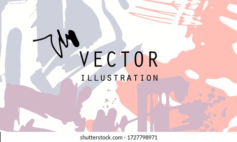 Artistic creative universal cards. Hand Drawn textures. Design for poster, card, placard, brochure, flyer Vector Illustration.