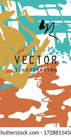 Tarjetas universales artísticas creativas. Texturas dibujadas a mano. Diseño de afiches, tarjetas, carteles, folletos, volante Ilustración vectorial.