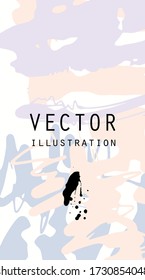 Artistic creative universal cards. Hand Drawn textures. Design for poster, card, placard, brochure, flyer Vector Illustration.