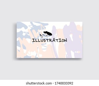 Artistic creative universal cards. Hand Drawn textures. Design for poster, card, placard, brochure, flyer Vector Illustration.