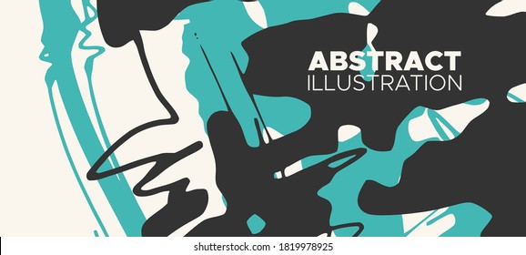 Artistic creative universal cards. Hand Drawn textures. Japanese style. Design for poster, card, placard, brochure, flyer Vector Illustration.