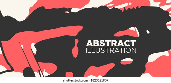 Artistic creative universal cards. Hand Drawn textures. Japanese style. Design for poster, card, placard, brochure, flyer Vector Illustration.