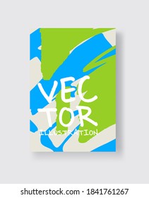 Tarjetas universales artísticas creativas. Texturas dibujadas a mano. Diseño de afiches, tarjetas, carteles, folletos, volante Ilustración vectorial.