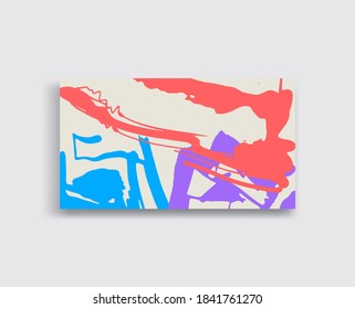 Artistic creative universal cards. Hand Drawn textures. Design for poster, card, placard, brochure, flyer Vector Illustration.