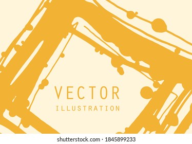 Tarjetas universales artísticas creativas. Texturas dibujadas a mano. Estilo japonés. Diseño de afiches, tarjetas, carteles, folletos, volante Ilustración vectorial.