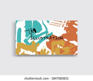 Artistic creative universal cards. Hand Drawn textures. Design for poster, card, placard, brochure, flyer Vector Illustration.