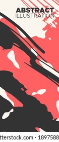 Artistic creative universal cards. Hand Drawn textures. Japanese style. Design for poster, card, placard, brochure, flyer Vector Illustration.