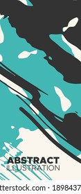 Artistic creative universal cards. Hand Drawn textures. Japanese style. Design for poster, card, placard, brochure, flyer Vector Illustration.