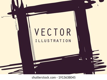 Tarjetas universales artísticas creativas. Texturas dibujadas a mano. Estilo japonés. Diseño de afiches, tarjetas, carteles, folletos, volante Ilustración vectorial.