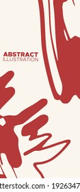 Künstlerische, kreative universelle Karten. Handgezeichnete Texturen. Japanischer Stil. Design für Poster, Karte, Plakat, Broschüre, Flyer Vektorgrafik.
