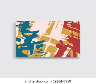 Artistic creative universal cards. Hand Drawn textures. Design for poster, card, placard, brochure, flyer Vector Illustration.