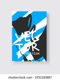 Artistic creative universal cards. Hand Drawn textures. Design for poster, card, placard, brochure, flyer Vector Illustration.
