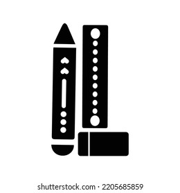 Artistic creative vector geometry icon | Black Vector illustration |