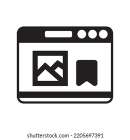 Artistic creativity design webpage icon | Black Vector illustration |