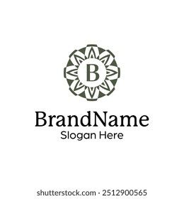 Artistic Crest Emblem Template for Creative and High-End Brands