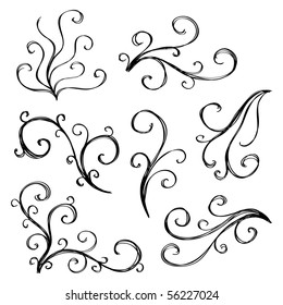 Artistic curl elements