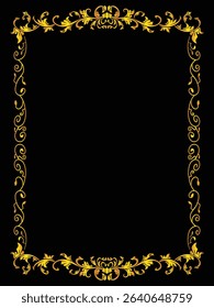 Artistic Curl Ornamental Border Decorative Vector