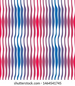 Artistic curve lines seamless pattern, abstract colorful vector background. Usable for fabric, wallpaper, wrapping, web and print.