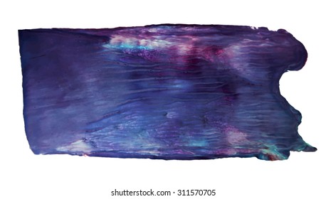 artistic dark blue paintbrush
